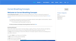 Desktop Screenshot of correctbreathing.com